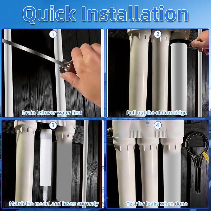 Filter Set, Compatible with Microline 335 Reverse Osmosis Filters | 3-Stage Kit, S1229RS Membrane, S7028 Pre-Filter, S7025 GAC Carbon Filter, Compatible With Microline 335 RO Filters