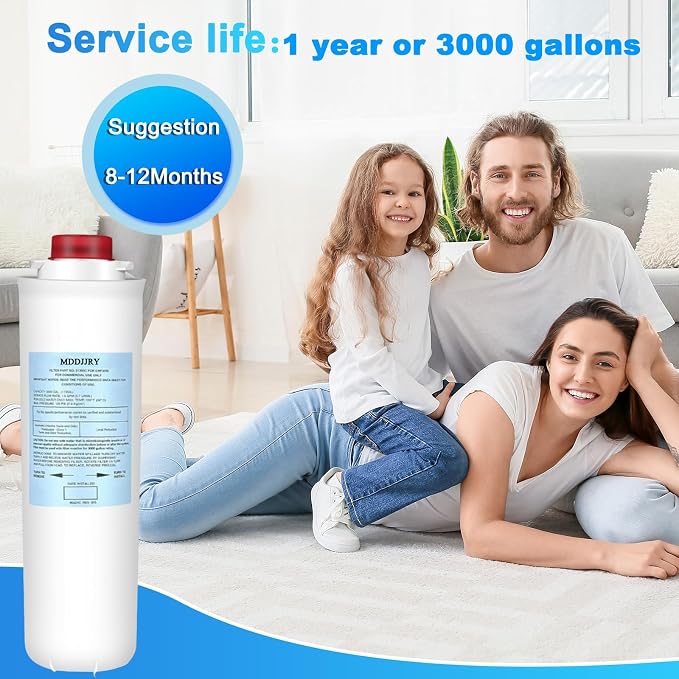 Upgrade elkay 51300c replacement filter for Elkay EWF3000 51300c Water Filter,Compatible with Ezh2o 51300c Filter Replacement Bottle Stations 3000 Gallon(8 Packs-No Chip)