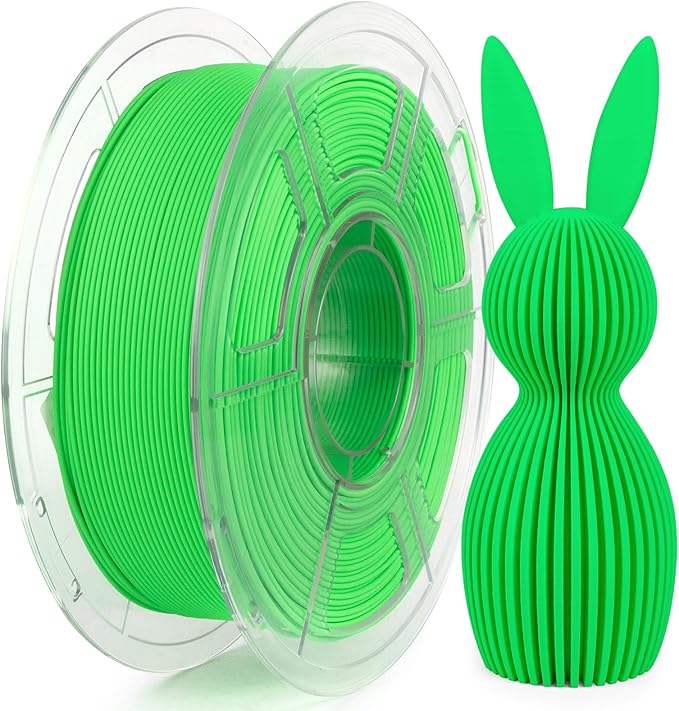iSANMATE Rapid Matte PLA Filament 1.75mm, 3D Printer Filament Matte Filament Apple Green, Fast Printing Speed PLA, Dimensional Accuracy ±0.02mm, 1kg Spool