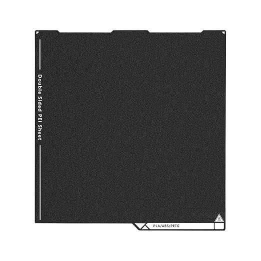 Upgraded Kobra 3 Double Sided PEI Build Plate, 3D Printer Black Textured PEI Platform for Anycubic Kobra 3/Combo/V2 256x268mm