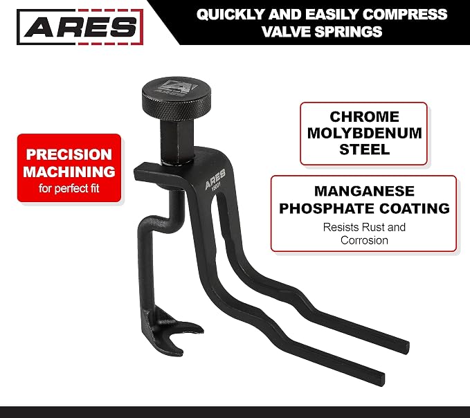 ARES 15001 - Valve Spring Compressor for Ford - Compresses Valve Springs for Ford 3-Valve 4.6-Liter, 5.4-Liter, and 6.8-Liter Engines - Service Camshafts, Valve Springs, Valve Seals, Retainers