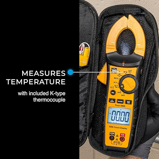 Ideal 61-757 - 600A AC/DC TRMS TightSight Clamp Meter