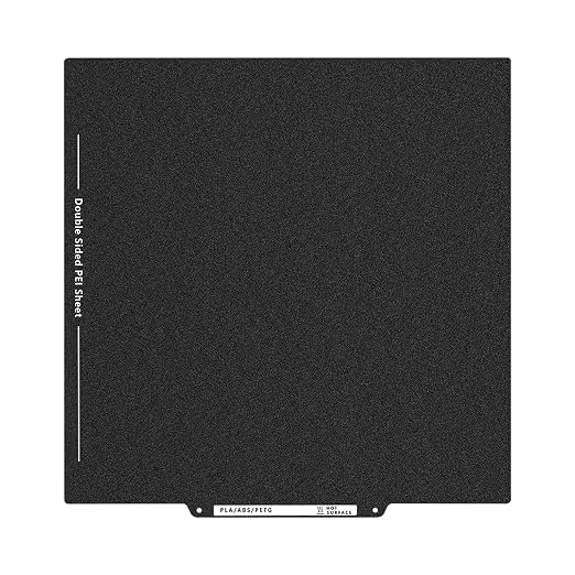 Upgraded Neptune 4 Plus Double Sided PEI Build Plate, 3D Printer Black Textured PEI Platform for Elegoo Neptune 3 Plus, Kobra 2 Plus 330x330mm