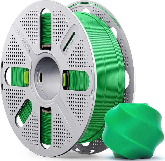 PLA Basic, Pre-Dried Filament with Quick-Swap Reusable Spool 1kg (2.2lbs), 1.75mm 3D Printing Filament, Compatible with Bambu Lab 3D Printers – Green