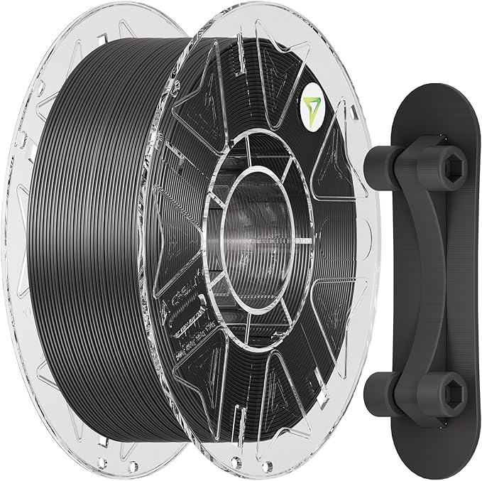 Creality Carbon Fiber PETG Filament 1.75 mm 1KG, Hyper PETG-CF Filament, Matte Finish, Heat-Resistant, High Strength & Outdoor Durable, High Speed 30-600mm/s, Fits for Most 3D Printers, (Night Gray)