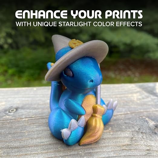 Polymaker Panchroma Starlight PLA Filament 1.75mm for 3D Printing, Neptune | Neatly Wound, Starry Sky PLA 1kg, Easy Print & Smooth Feeding, Compatible with Bambu Lab & Most 3D Printers