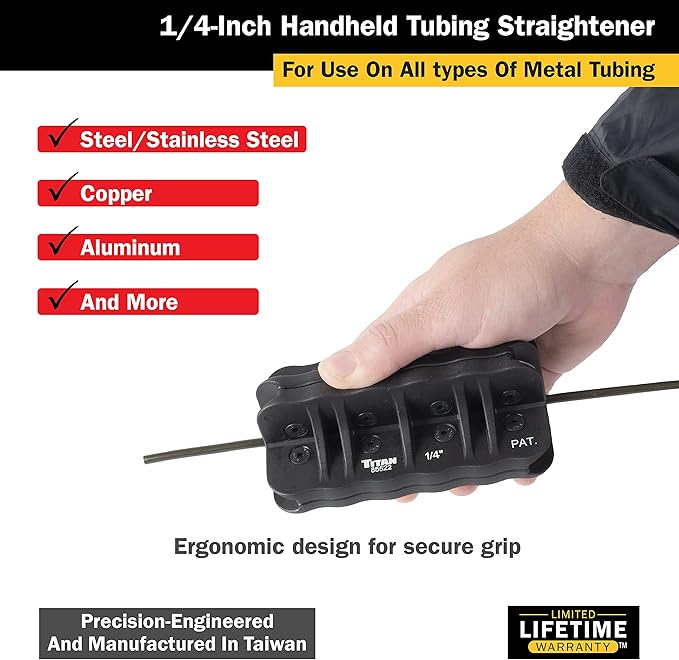 Titan 85522 1/4-Inch Handheld Tubing Straightener