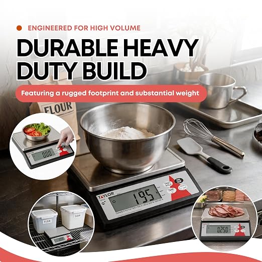 Taylor Precision TE10R Digital 10 Lb. Portion Scale with S/S Platform