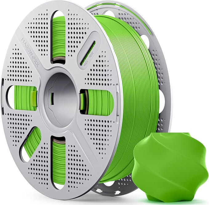 PLA Basic, Pre-Dried Filament with Quick-Swap Reusable Spool 1kg (2.2lbs), 1.75mm 3D Printing Filament, Compatible with Bambu Lab 3D Printers – Volt Green
