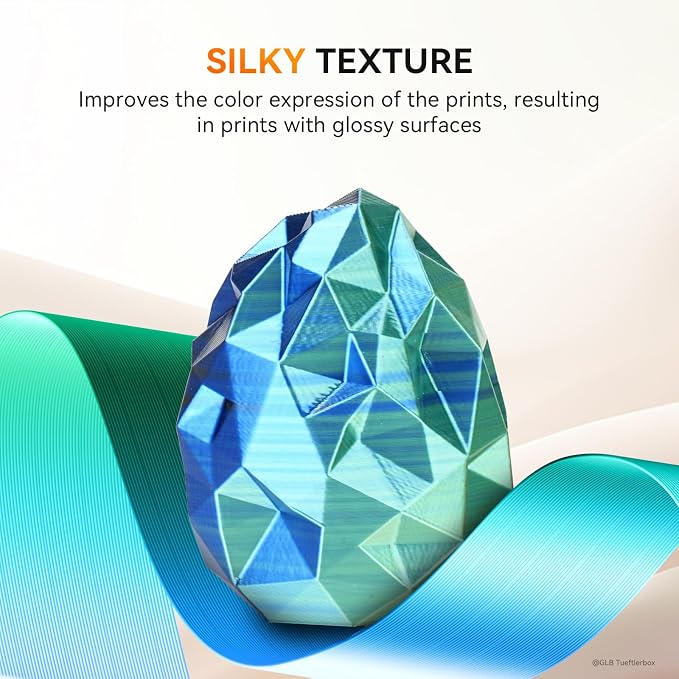 TECBEARS 10KG Silk PLA Filament Bundle - Dual & Triple Color Silk PLA, 1kg x 10 Pack