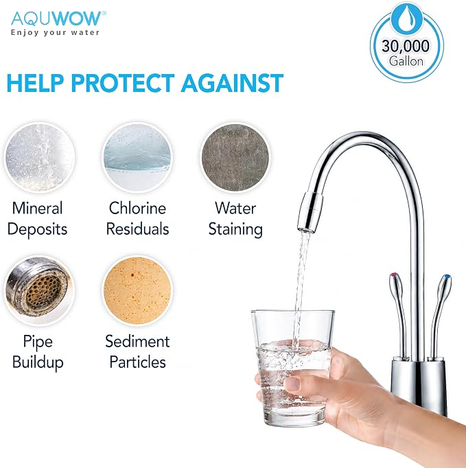 CTO10BB 5 Micron 4.5" x 10" Carbon Block Water Filter Set – Replacement Cartridges for Whole House and Under Sink Systems, Universal Standard Size (3, 10 x 4.5)