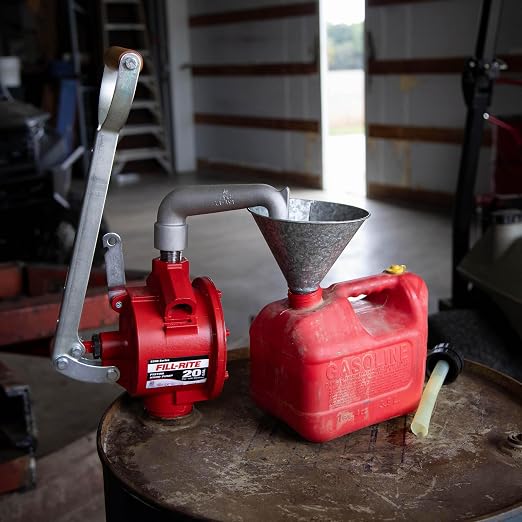 Fill-Rite FR151 Piston Hand Pump with Suction Tube and Pail Spout
