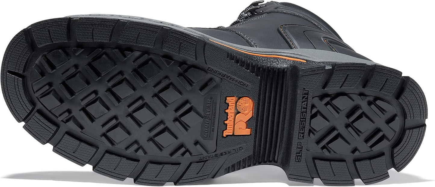 Timberland PRO Men's 6 Inch Stockdale Grip Max Alloy Toe Work and Hunt Boot