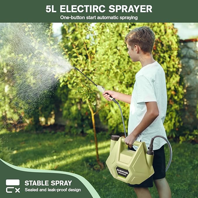 1GL Electric Battery Backpack Sprayer for Garden, Outdoor Weeding, Spraying, Cleaning