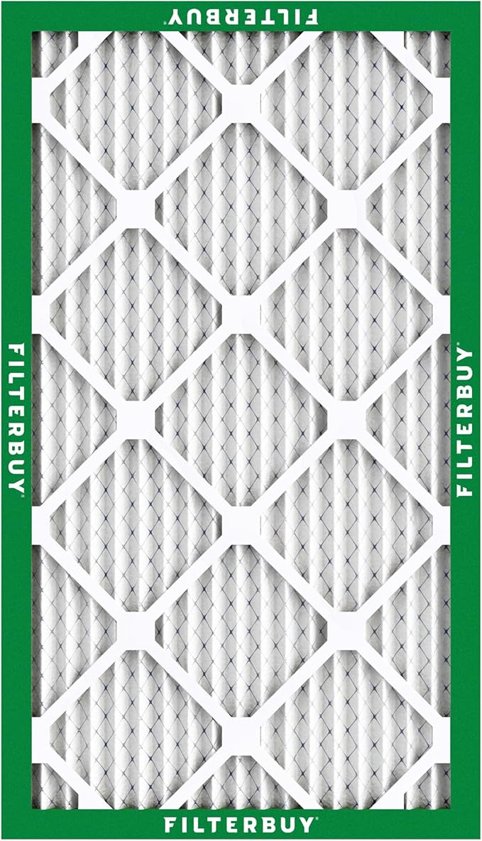 Filterbuy 18x36x1 Air Filter MERV 8 Essential Dust & Allergy Defense (2-Pack), Electrostatic Pleated HVAC AC Furnace Filters Replacement, Made in USA (Actual Size: 17.50 x 35.50 x 0.75)