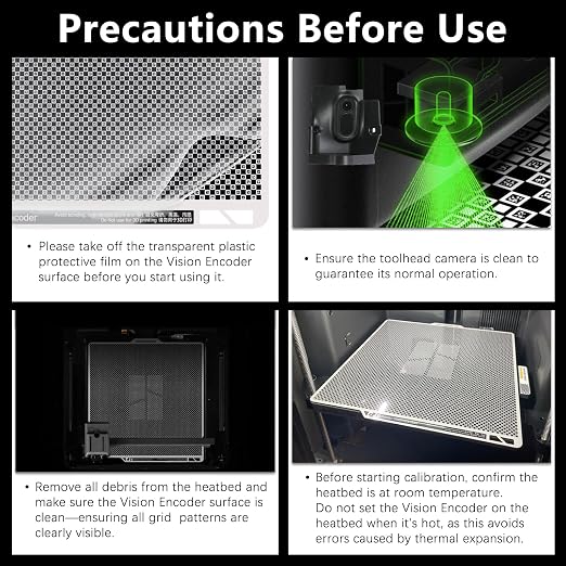 Original Bamboo X2D Vision Encoder for Bambu Lab X2D Build Plate 3D Printer Below 50μm Motion Accuracy for Bambu Lab Vision Encoder Injection-Molded-Level Quality Bambu X2D 3D Pinter Accessories