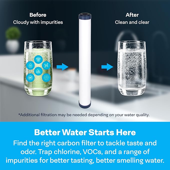SpiroPure SP-CC1-20 20x2.5 Catalytic Carbon Water Filter Cartridge