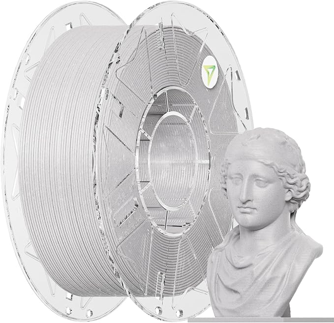 Creality Hyper PLA RFID Marble Filament 1.75mm 1KG, Realistic Stone-Like PLA 3D Printer Filament with RFID, High Speed 30-600mm/s, Natural Marble Texture Filament for Most 3D Printers