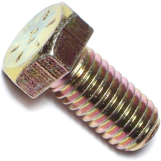 Hard-to-Find Fastener Grade 8 Hex Cap Coarse Large Bolts, Midwest Assortment Refill, Steel Hex Bolts for Construction, Home Improvement, 1/2-13 x 1 - Inch, Pack of 4