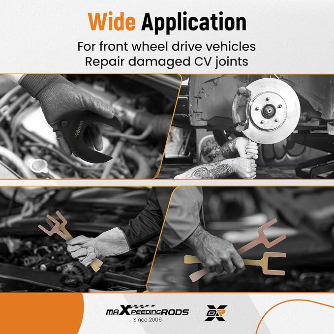 maXpeedingrods Inner CV Axle Removal Tool Set & Front Wheel Drive Axle Puller for Use on Front Wheel Drive Vehicles-Remove Most Vehicles Half-Shaft Drive Axles, CV Joint Fork Removing Adapter