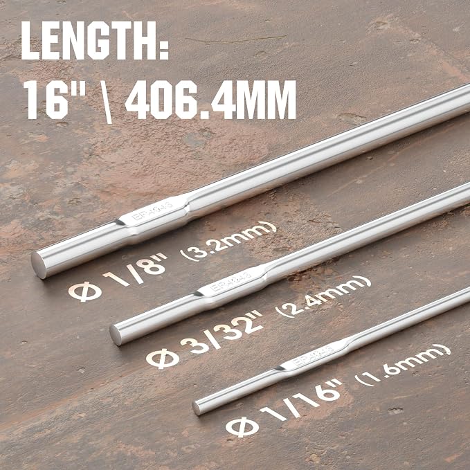 YESWELDER Aluminum TIG Welding Rod ER4043 3/32"x16" 5LB