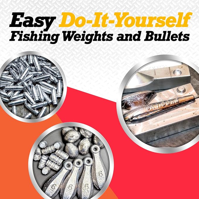 Do It Hot Pot 2 | Electric Lead Melting Pot | Melts Lead Ingots Quickly | 4 Pound Capacity | Melting Pot for Fishing Weight Molds & Bullet Casting Molds | Made in The USA