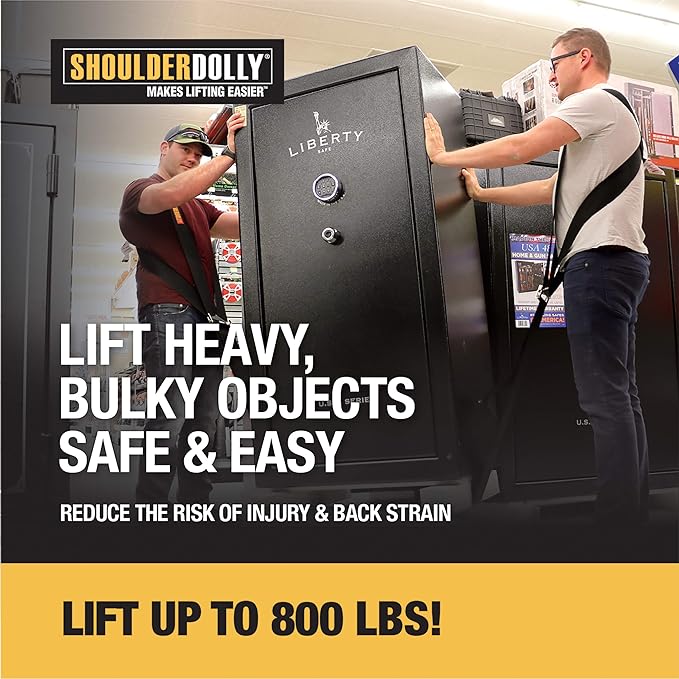 Shoulder Dolly Moving Straps - Lifting Strap for 2 Movers - Move, Lift, Carry, And Secure Furniture, Appliances, Heavy, Bulky Objects Safely, Efficiently, More Easily Like The Pros - LD1000