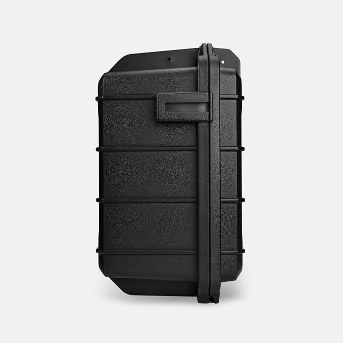 15inches Waterproof Hard Case with DIY Customizable Foam Insert Portable Protective Case for Camera Drones Equipments Tools(Black-DIY)