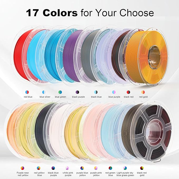 iSANMATE Matte Tri Color PLA Filament 30-300mm/s 3-in-1 Color Rainbow Filament Fast Color Change Filament by Angle 3D Printing 1.75MM 1KG Fit for Bambu Lab 3D Printers,AMS,AMSLite(Purple Pink Yellow)