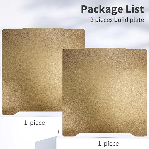 Upgraded 2 Packs 196.3x190mm for Prusa Mini Build Plate Double Sided Textured Flexible Spring Steel PEI Sheet Magnetic Printed Bed