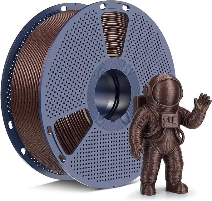 SUNLU Galaxy PLA Filament 1.75mm, Meteorite Brown, Color-Shifting Pearlescent Glitter PLA 1kg, Light-Activated Shine, Smooth Gloss Finish, Neatly Wound, Fits Most FDM Printers