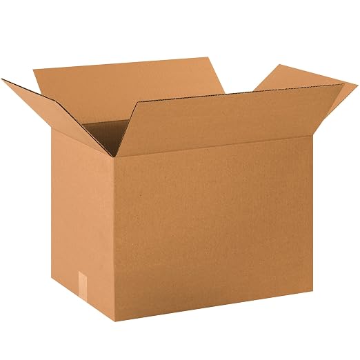 BOX USA Shipping Boxes Medium 19"L x 13"W x 13"H 50-Pack - Corrugated Cardboard Box for Moving, Mailing, Packing, Packaging and Storage