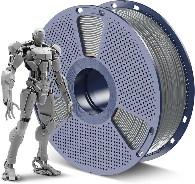 SUNLU ABS Filament 1.75mm,Grey,1kg | 3D Printer Filament,Highly Resistant Durable,Heat Resistance,Excellent Toughness,For 99% FDM 3D Printers.