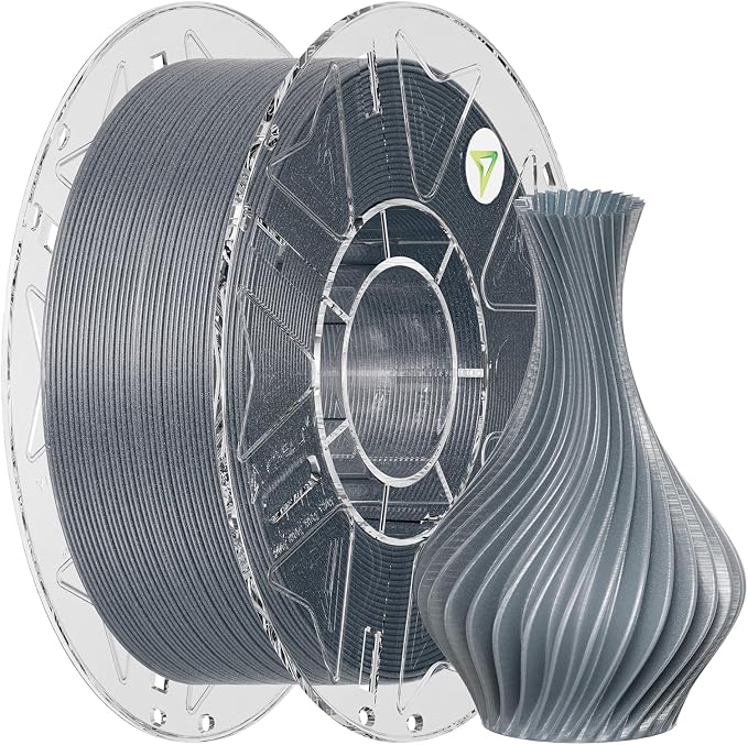 Creality Hyper PLA Galaxy Filament 1.75mm 1KG, Starry Sparkle PLA 3D Printer Filament with RFID, Designed for High Speed 30-600mm/s, Cosmic Shine for Artistic and Decorative Prints (Stardust Gray)