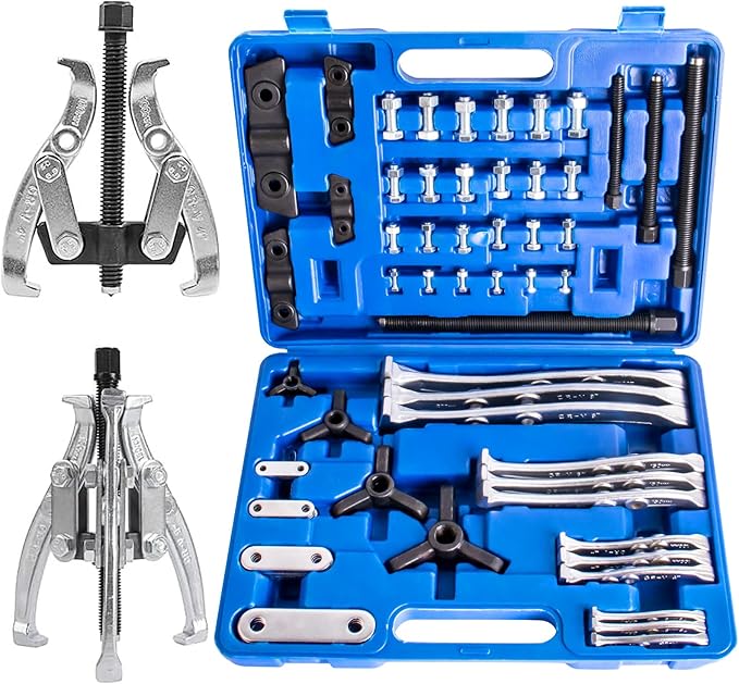 Gear Puller Set 3" 4" 6" 8" 2 and 3 Jaw Hub Puller Bearing Separator Suitable for Remove of Gears, Hubs, Ball Races, Bearings, Flywheels, Pulleys and Sprockets