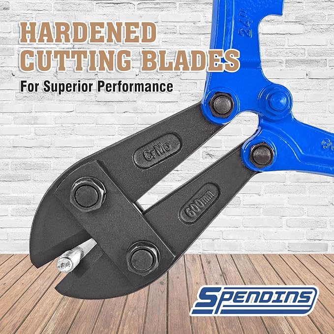 24 IN Bolt Cutter with Drop Forged Cr-Mo Alloy Steel Blades,with Ergonomic Handle,Heavy Duty Metal Cutter for Rebars, Chains, Locks, Wires, Bolts, Fence.