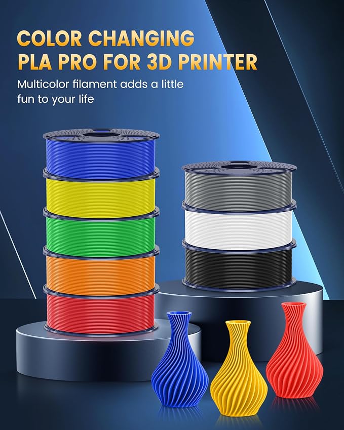 SUNLU PLA+2.0 3D Printer Filament, Upgrade PLA+ Filament 1.75mm, Tougher and Stronger, Neatly Wound PLA Plus Filament, Dimensional Accuracy +/-0.02mm, 1KG Spool(2.2lbs), Black