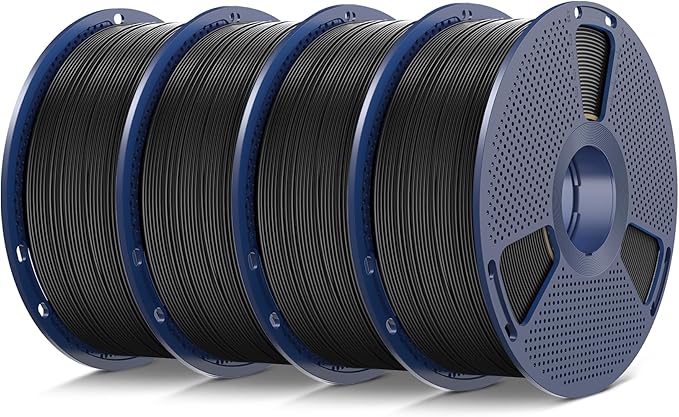 SUNLU TPU 3D Printer Filament 1.75mm,Highly Elastic 90A TPU Filament,Flexible 3D Filament for Fast Printing,Dimensional Accuracy +/- 0.03mm,(4kg Black,90a TPU).