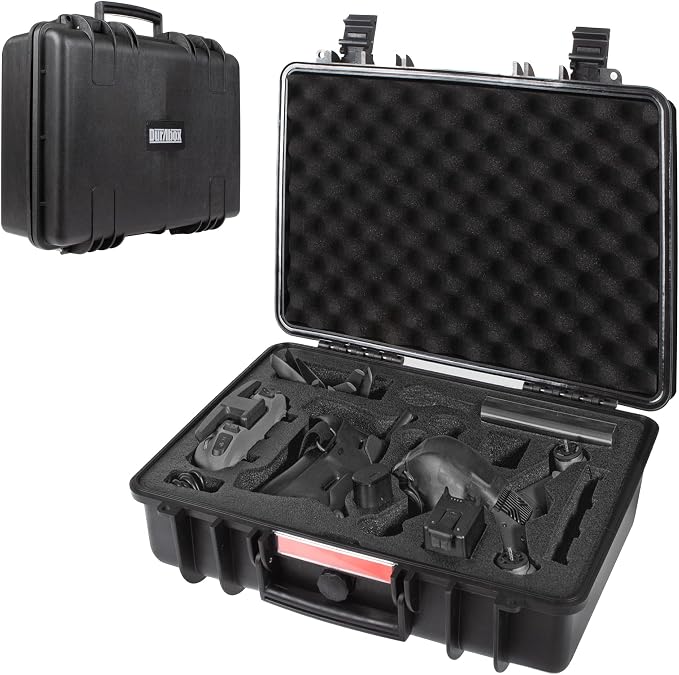 Durabox All Weather Hard Case 18 x 14 x 6” - TSA Approved Hard Shell Travel Case with Customizable Foam for Cameras, Lenses, Laptops, Electronics, Guns, Pistols and Other Gear