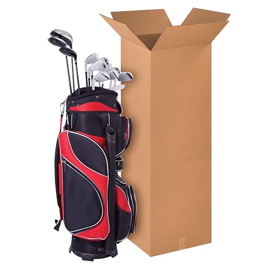 BOX USA 12 x 12 x 40 Corrugated Cardboard Boxes, Tall 12"L x 12"W x 40"H, Pack of 15 | Shipping, Packaging, Moving, Storage Box for Home or Business, Strong Wholesale Bulk Boxes