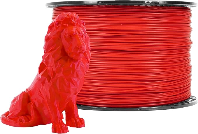 Prusament Premium PLA Lipstick Red 1.75mm 2kg 3D Printer Filament | PLA filament with ±0.02 mm precision, low warping, and reliable, tangle-free printing for beginners and professionals.