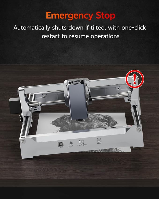 K15 Pro Infrared Laser Engraver for Metal, Hard Plastic & Rubber, 1W IR Laser Engraving Machine, 200x300mm Portable CNC Lazer Engraver for Metal Dog Tags and Jewelry, 1000mW Class 1