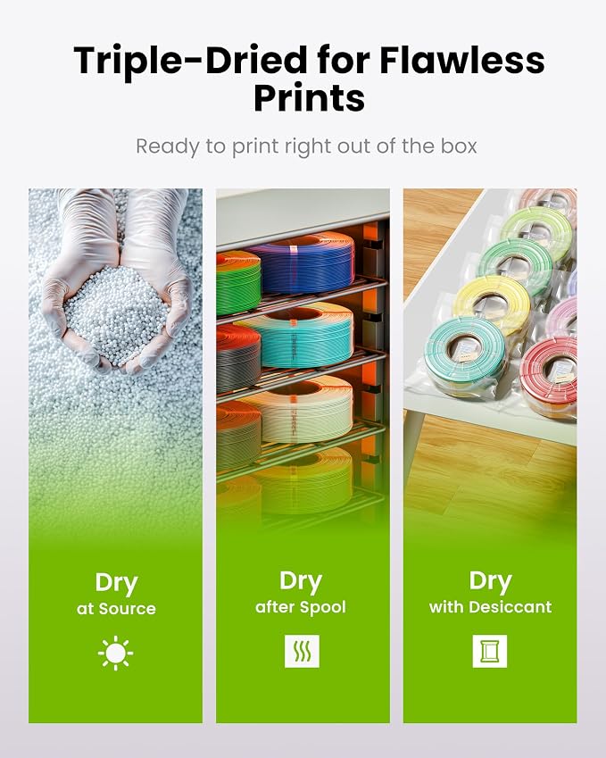 PLA Basic, Pre-Dried Refill Filament 1kg (2.2lbs) for Reusable Spools, 1.75mm Spool-Less 3D Printing Filament, Compatible with Bambu Lab 3D Printers – Bright Green