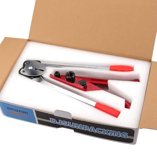 Poly Strapping Tensioner & Cutter Manual Banding Sealer Tools Windlass for 1/2" -3/4" Width Polyester Polyproplyn Strap