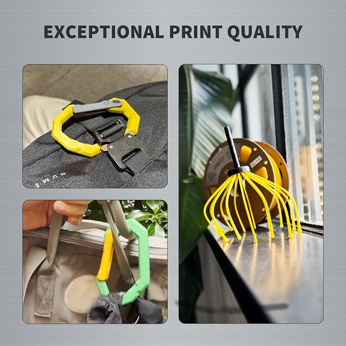 OVERTURE Super PLA+ Filament 1.75mm, Toughness Enhanced PLA Plus, Professional Toughness 3D Printer Filament 1kg (2.2lbs), High Precision +/- 0.02mm (Yellow)