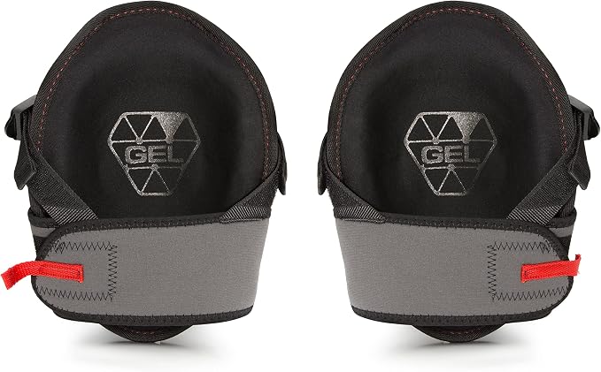 Prolock Impact-Absorbing Gel Knee Pads, Ideal for Flooring/Roofing, Easy to Adjust With Glove-Friendly Pull Tabs (1 pair)