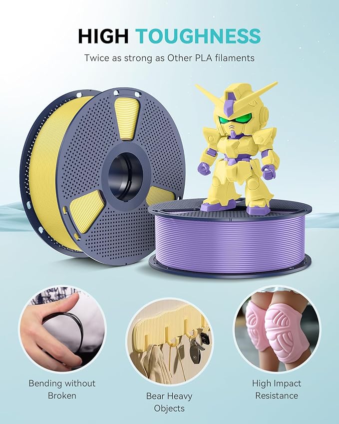 SUNLU High Speed PLA Filament 1.75mm, Meta Lemon Yellow 1KG Spool | ±0.02mm accuracy, tough impact resistant, neat wound no tangles, fits FDM printers, PLA Meta 1.75mm Lemon Yellow 1KG (2.2lbs)