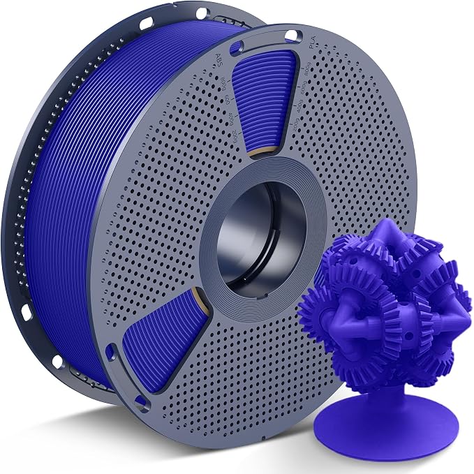 SUNLU 3D Printer ASA Filament 1.75mm, 1KG（Klein Blue） | UV/Rain/Heat Resistant Tough 3D Printer Filament, Great for Printing Outdoor Functional Mechanical Parts, 1kg Spool (2.2lbs)