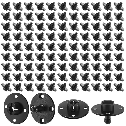 Moxweyeni 100 Pcs Fasteners for Panels Mounting Clips Ship Panel Fasteners on Boats, Rvs, Ship, Wall Panelsand Access Upholstery Clips, Weight Capacity 15lb