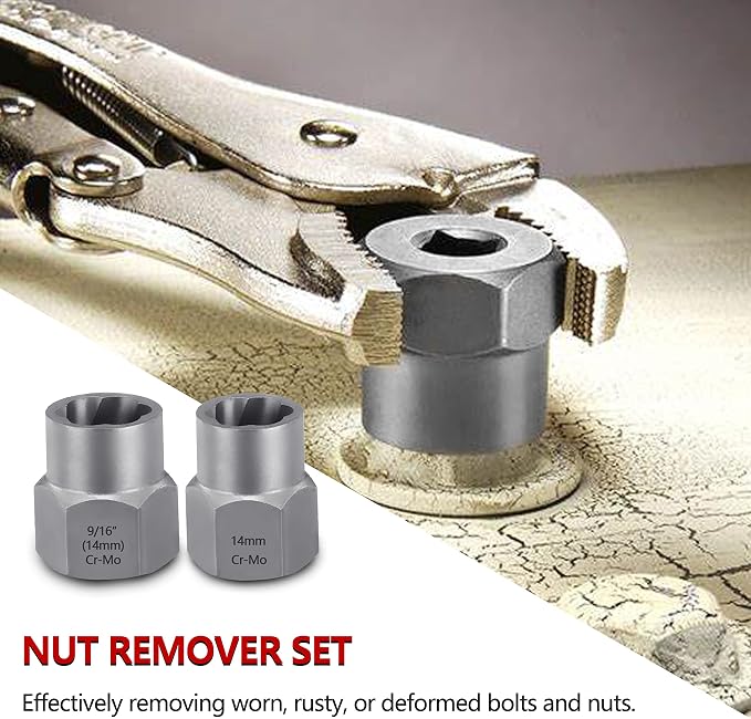 26-Piece Screw & Drill Bit Set, Multi-Spline & Bolt Extractors, Spiral Extractor for Broken Studs & Fittings